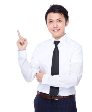 parmak ile işadamı