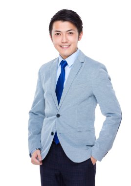 Kendine güvenen genç işadamı