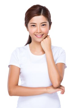 Genç güzel kadın.