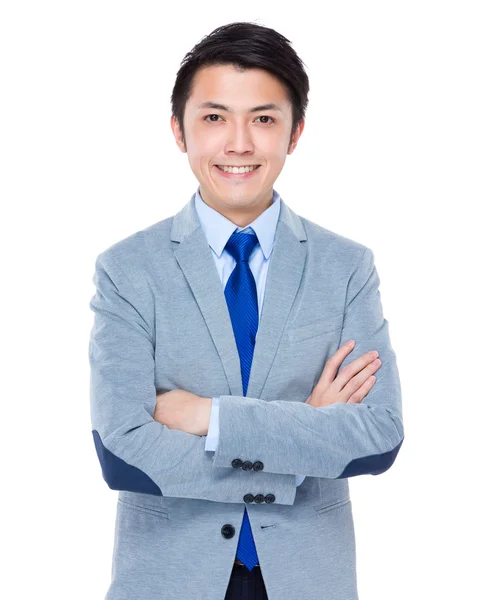 Hombre de negocios con los brazos cruzados — Foto de Stock