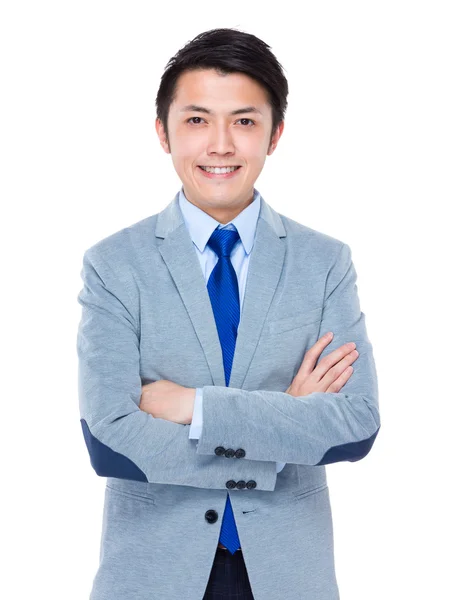 Hombre de negocios con los brazos cruzados — Foto de Stock