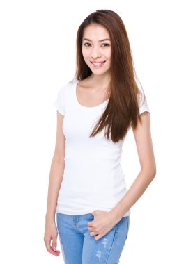 Genç güzel kadın.