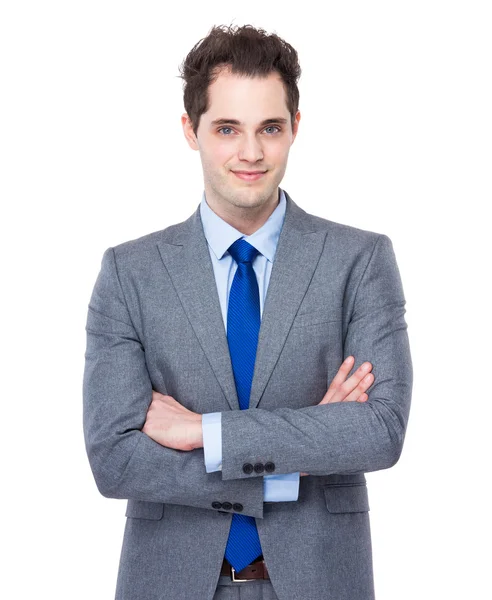 Businessman with arms crossed — Stock Photo, Image