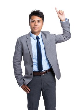 parmak ile işadamı