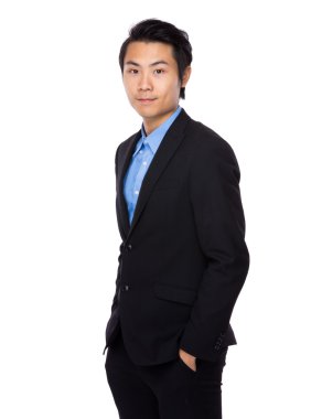 Kendine güvenen genç işadamı