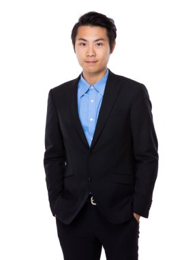 Kendine güvenen genç işadamı