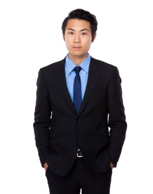 Kendine güvenen genç işadamı