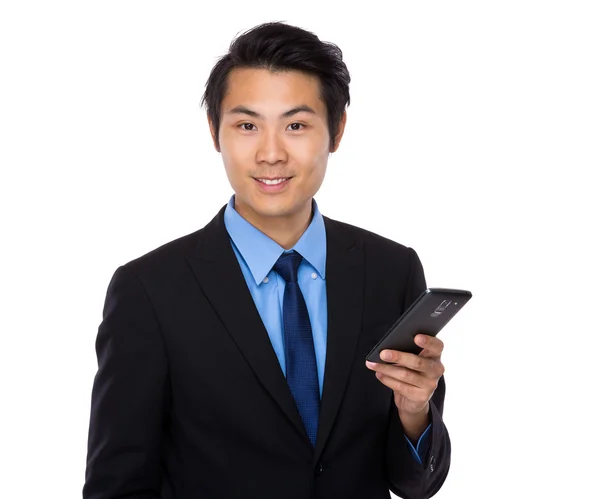 Hombre de negocios usando el teléfono móvil —  Fotos de Stock