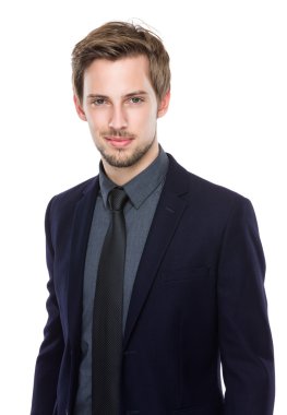 Handsome confident businessman