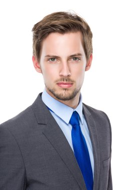 Handsome confident businessman