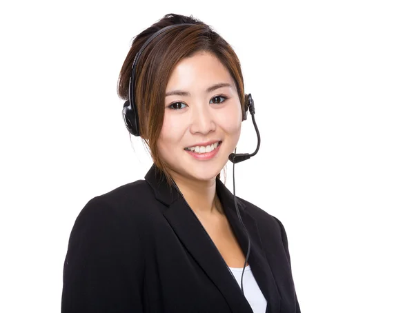 Callcenter-Betreiberin — Stockfoto