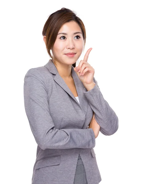 Businesswoman decides the choices — Stock Photo, Image