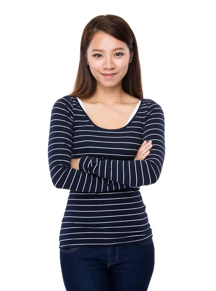 Ung asiatisk kvinna — Stockfoto