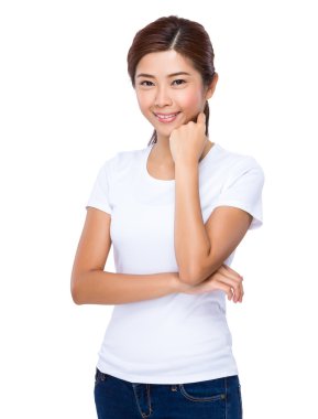 Genç güzel kadın.