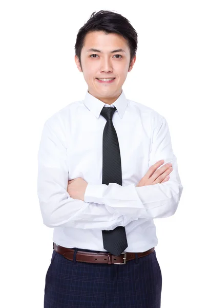 Businessman with arms crossed — Stock Photo, Image