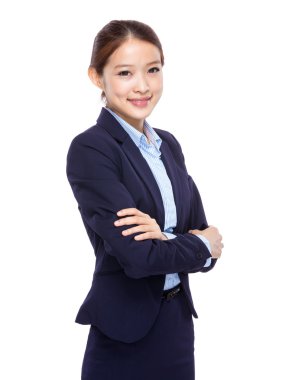 Asyalı genç iş kadını