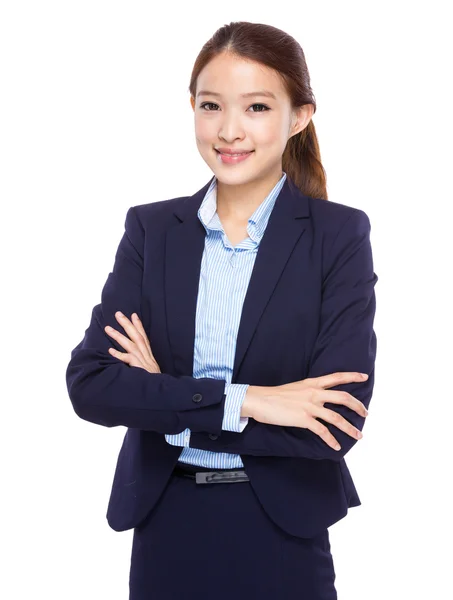 Unga asiatiska affärskvinna — Stockfoto