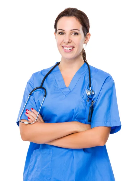 Female caucasian doctor — Stock Photo, Image