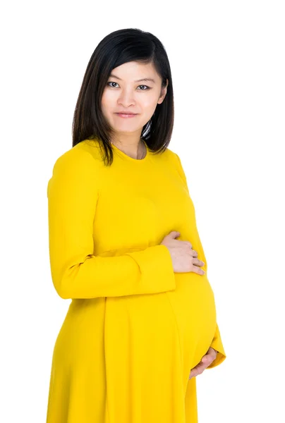 Zwangere Aziatische vrouw — Stockfoto