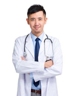 Erkek Asyalı doktor