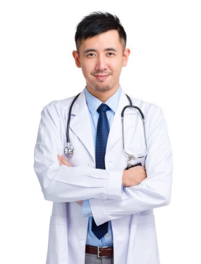 Male asian doctor clipart