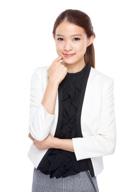 Asyalı genç iş kadını