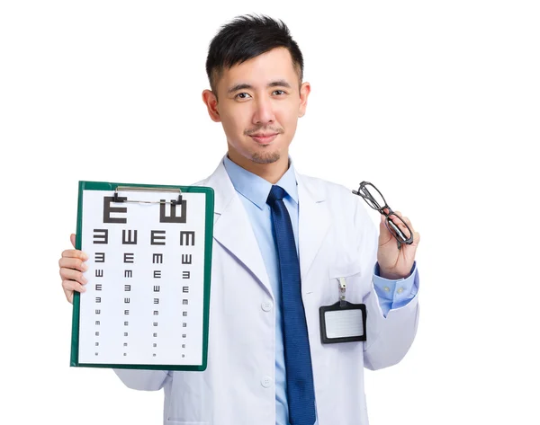 Young optical doctor — Stock Photo, Image