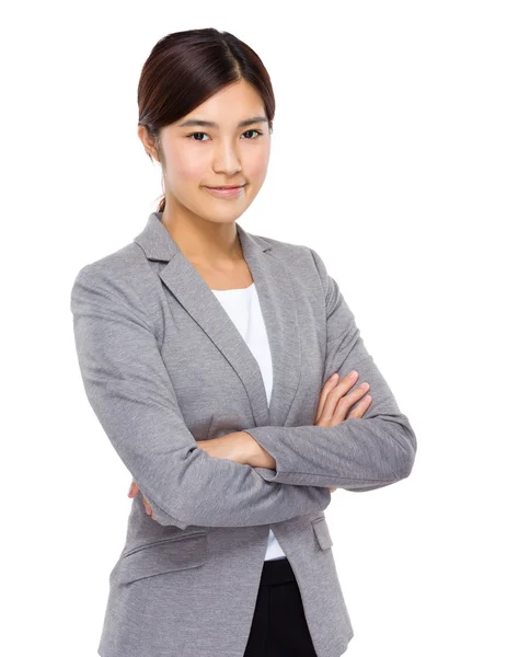 Unga asiatiska affärskvinna — Stockfoto