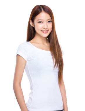 Genç güzel kadın.