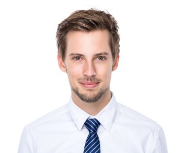 Handsome confident businessman