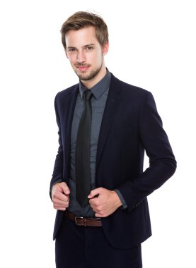 Handsome confident businessman