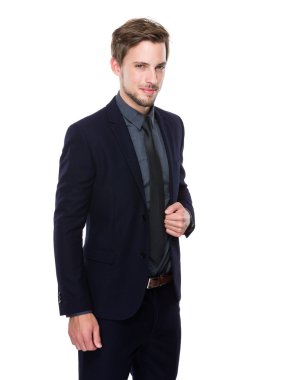 Handsome confident businessman