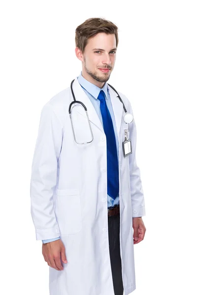 Male doctor with stethoscope — Stock Photo, Image