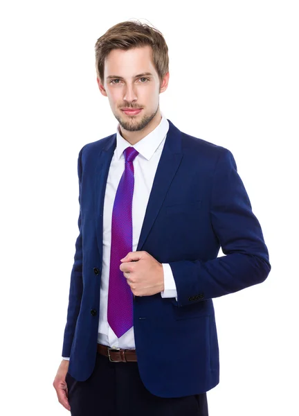 Hombre de negocios guapo y seguro — Foto de Stock