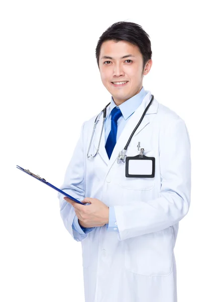 Medico con appunti — Foto Stock