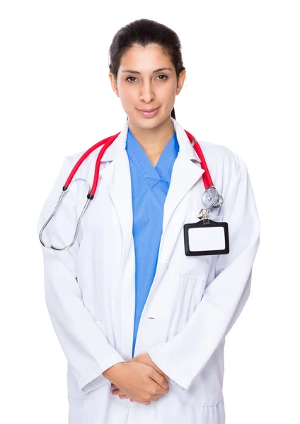 Medico donna con stetoscopio — Foto Stock