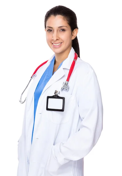 Medico donna con stetoscopio — Foto Stock