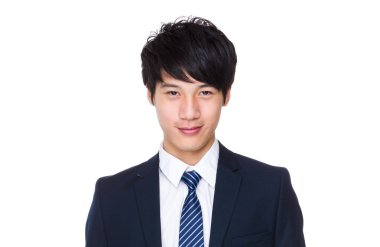 Kendine güvenen genç işadamı