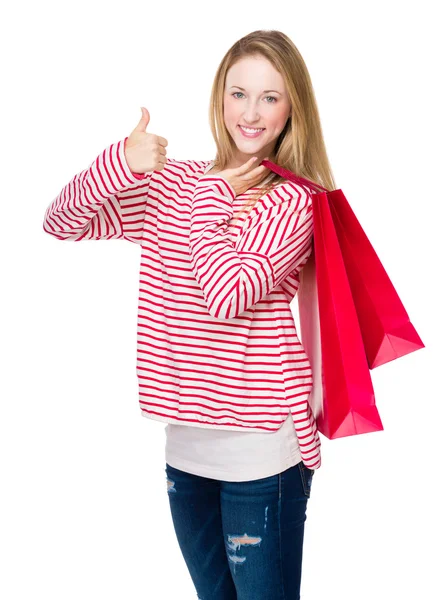 Woman with shopping bags — Stock Photo, Image