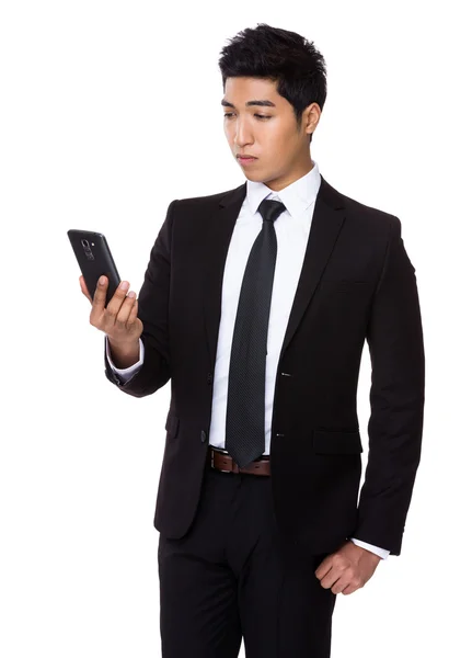 Businessman using mobile phone — Stock Photo, Image