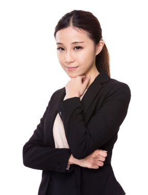 Kendine güvenen genç iş kadını