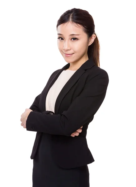 Businesswoman with arms crossed — Stock Photo, Image