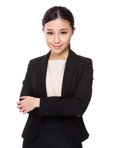 Businesswoman with arms crossed — Stock Photo, Image