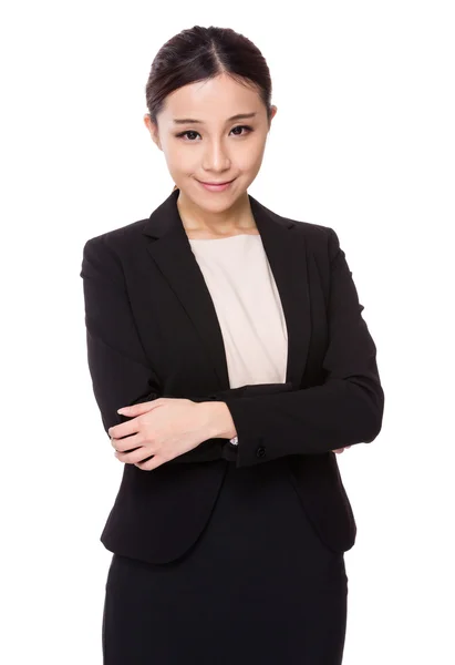 Businesswoman with arms crossed — Stock Photo, Image