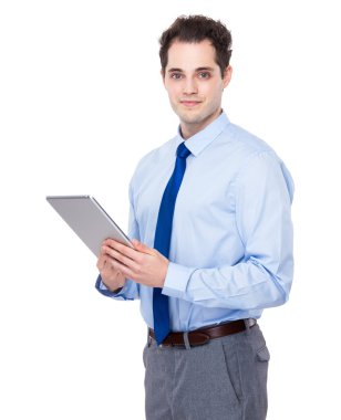 işadamı tablet kullanma