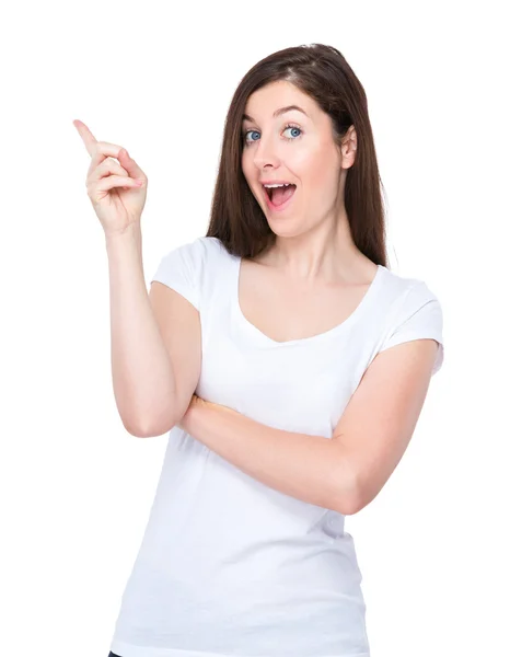 Excited woman with idea — Stock Photo, Image