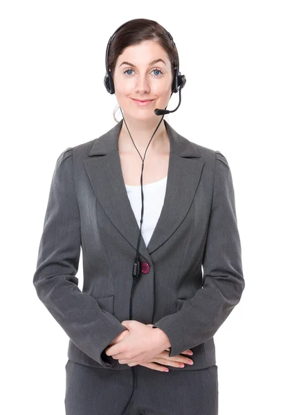 Female customer services operator — Stock Photo, Image