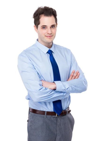 Businessman with arms crossed — Stock Photo, Image