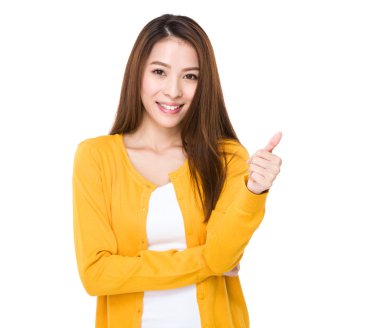 başparmak ile kadın