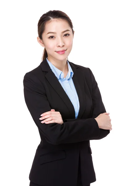 Businesswoman with arms crossed — Stock Photo, Image